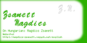 zsanett magdics business card